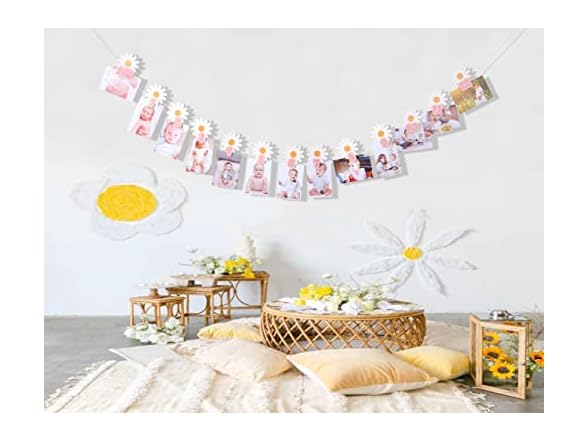 YOUAME 1-12 Month Daisy Garland Baby