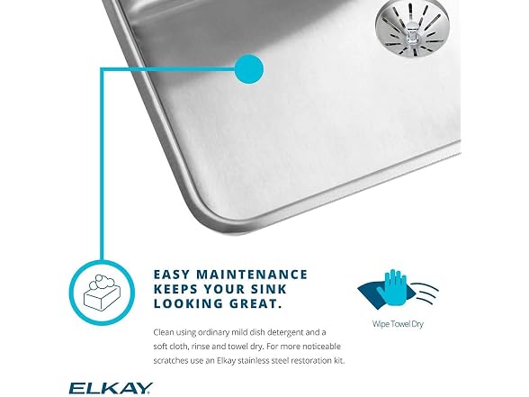 Elkay Elkay Lustertone Classic Single Bowl Drop-In SS Sink