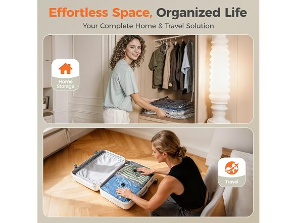 Nicetree 18-Pack Travel Vacuum Bags