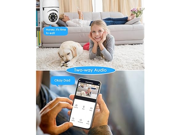 OFYOO 2K Light Bulb Security Camera