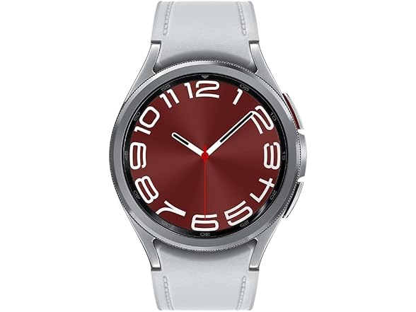 SAMSUNG Galaxy Watch 6 Classic 43mm Stainless-Steel Smartwatch w/Fitness Tracker, Heart Monitor, BIA Sensor, Bluetooth – Silver (Open Box)