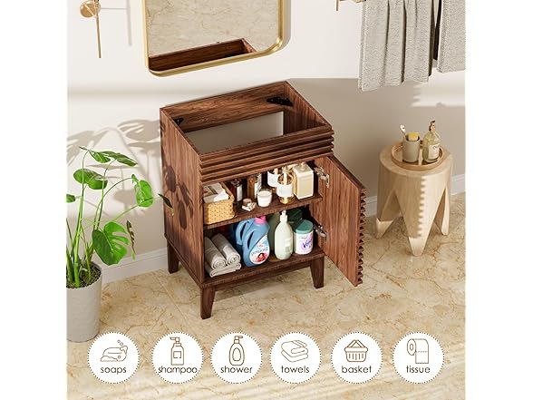 ROOMTEC 24" Bathroom Vanity, Mid-Century