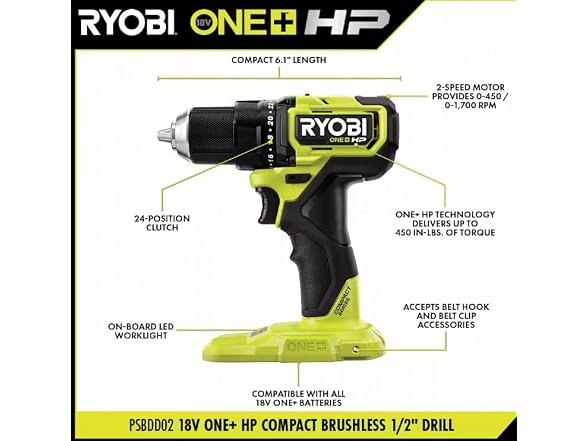 ONEAND HP 18V BRUSHLESS Cordless
