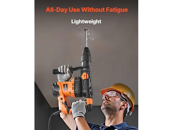 1-9/16 Inch SDS-Max Rotary Hammer Drill, 13Amp
