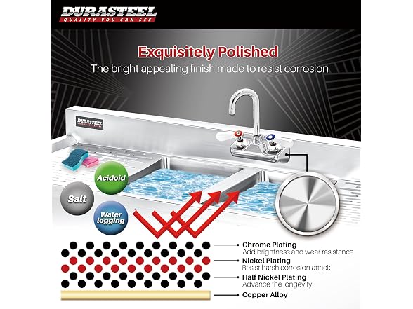 DuraSteel Commercial Hand Sink Faucet