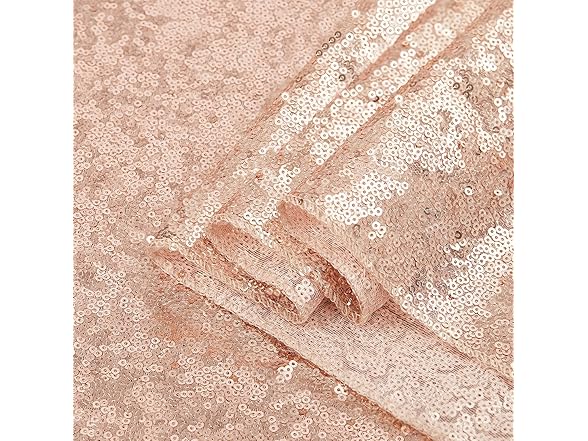 B-COOL Rose Gold Sequin Table Runner 12 Pack 