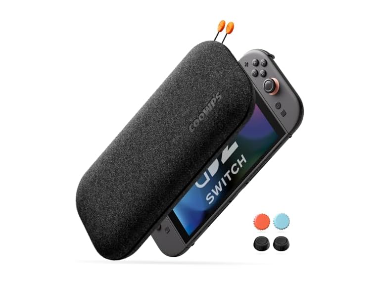 COOWPS Black Nintendo Switch 2 Case