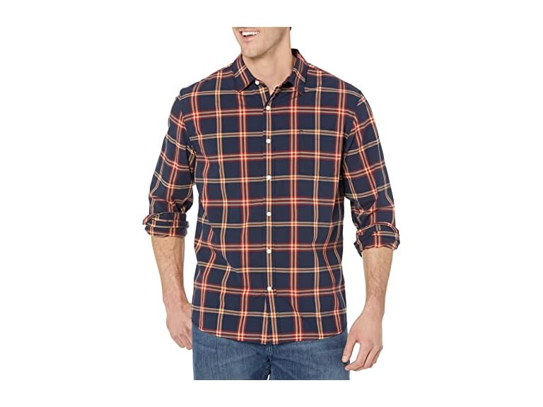 Navy/Red, Plaid