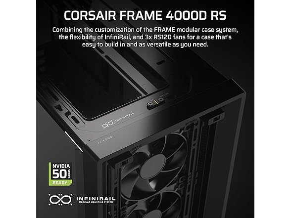 CORSAIR 4000D RS Frame Modular Mid-Tower PC Case