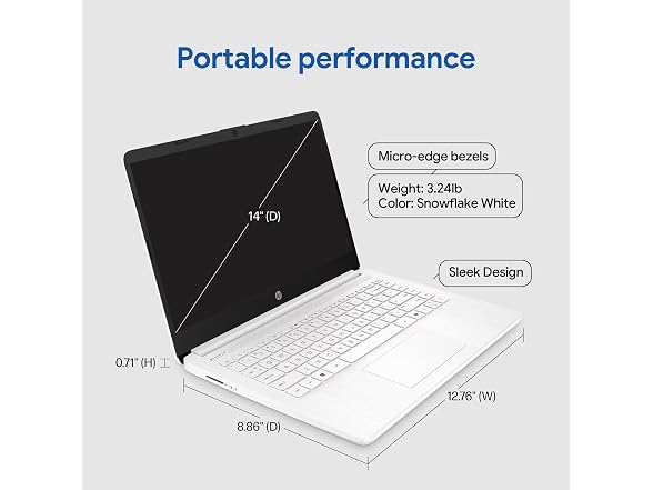 HP HP 14 Laptop, Intel Processor, 8GB