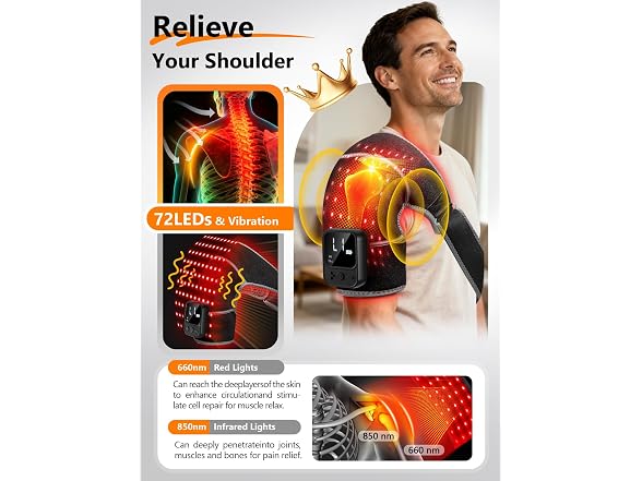 DEPOWIN Red Light Therapy for Shoulder