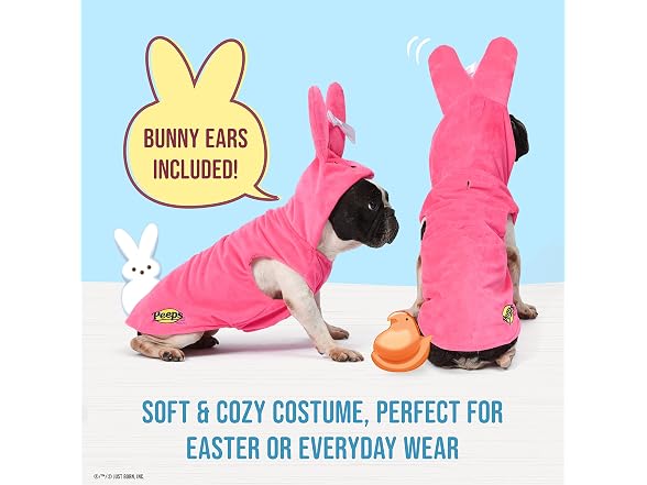 Peeps for Pets Officially Licensed Pink Bunny, Small