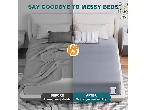 Bed Sheet Holders for Corners, White