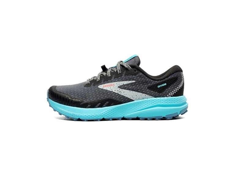 Brooks Divide 4 Women's Shoes Black/Ebony/Bluefish Size 5