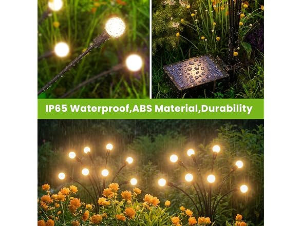 Uzexfio Solar Firefly Lights