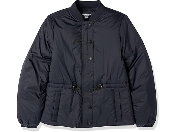 Amazon Essentials Women's Waist Bomber Jacket