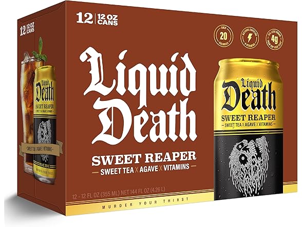 12PK Liquid Death Iced Tea - Sweet Reaper