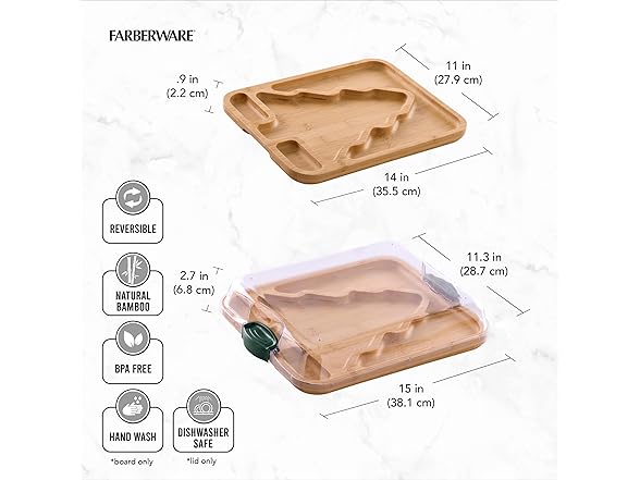 Farberware Tree Build-A-Board with Clear Locking Lid 