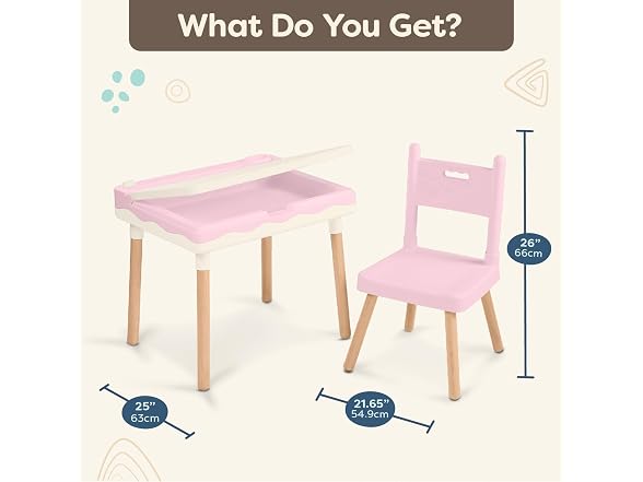 B. toys Kids Desk & Chair Set