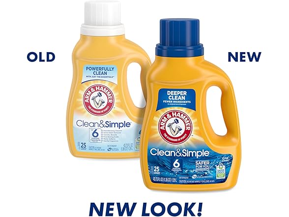 Arm & Hammer Clean & Simple, 25 Loads Li