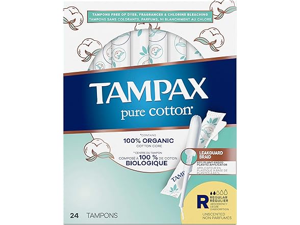 Tampax Pure Cotton, 24ct
