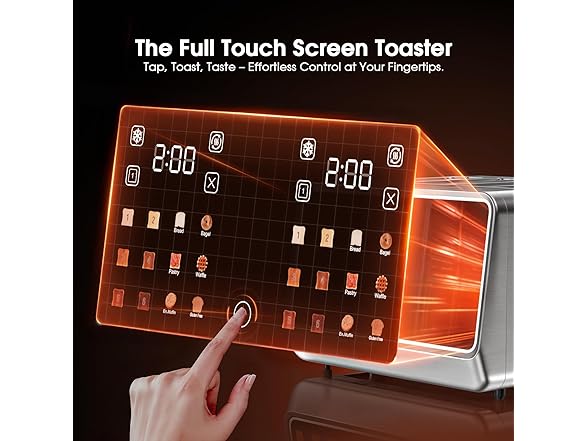 Foyoconven 4 Slice Touch Screen Toaster