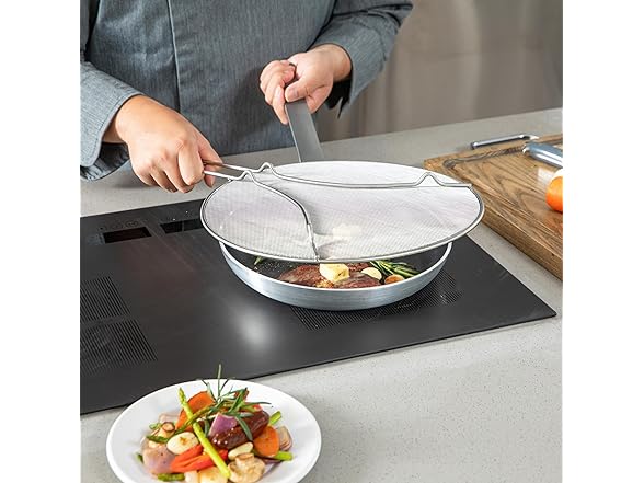 Restaurantware Splatter Screen 1 Count 13" Fine Mesh Cover