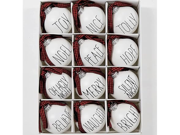 Wtosuhe 12PC Christmas Ball Ornaments