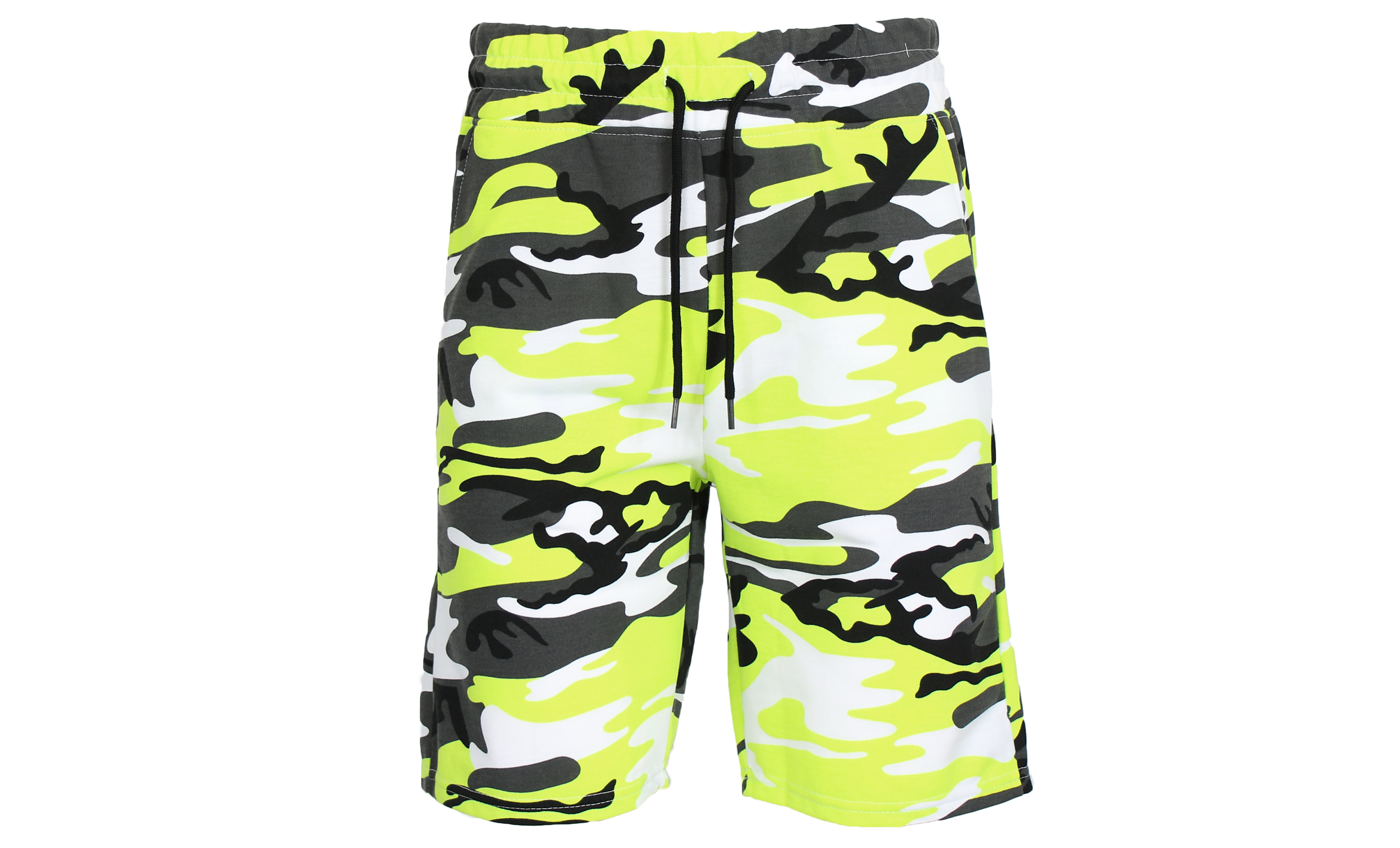 1 & 3Pk Womens French Terry Camo Shorts - Gallery 19