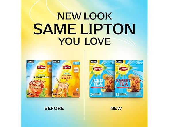 Lipton Unsweetened Black Iced Tea K-Cups 24-Pack