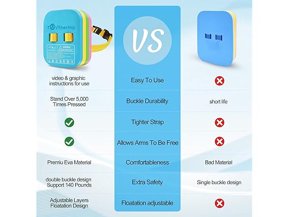 Swim Belt Kids Back Float Water Bubble