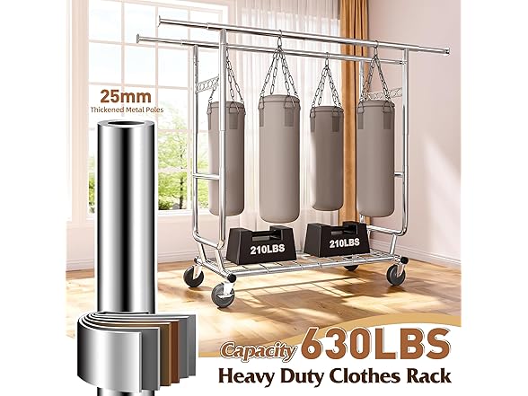 Raybee Clothes Rack Load 630LBS