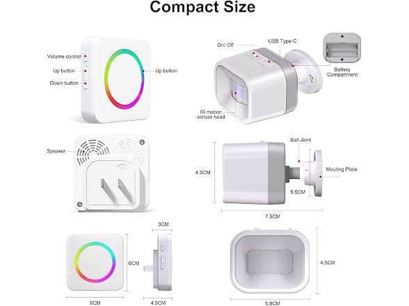 COTINSE Motion Sensor Door Chime