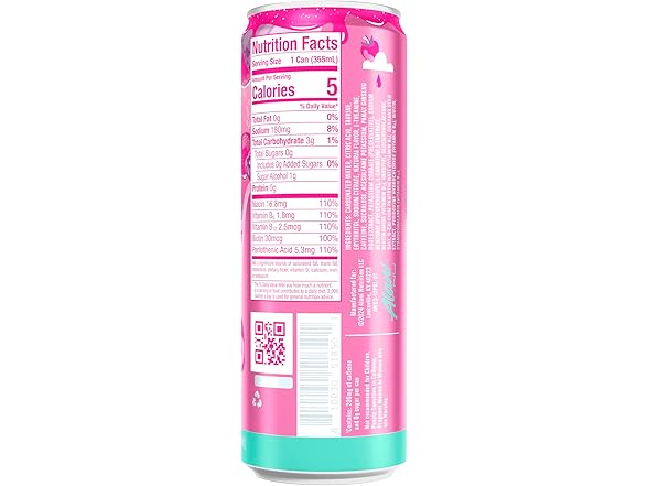 1CT Alani Nu Energy Drink, Pink Slush, 12 Fl Oz
