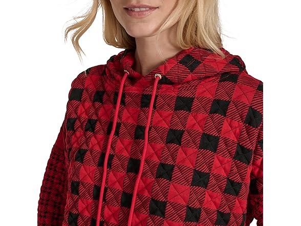 Nautica Women Long Sleeve Quilted Hoodie