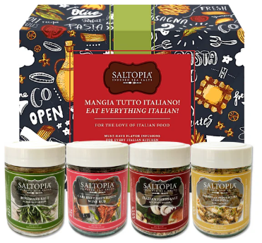 (4pk) Italian Food Lovers Infused Sea Salts Gift Set - Gallery 6