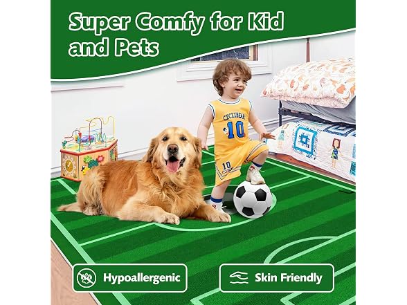 Kacvtuy Soccer Rug