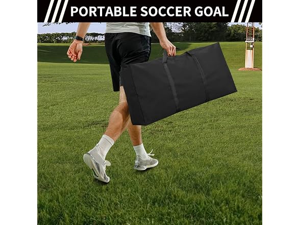 TONGMO 8' X 6' Soccer Goal, with Soccer Target Sc