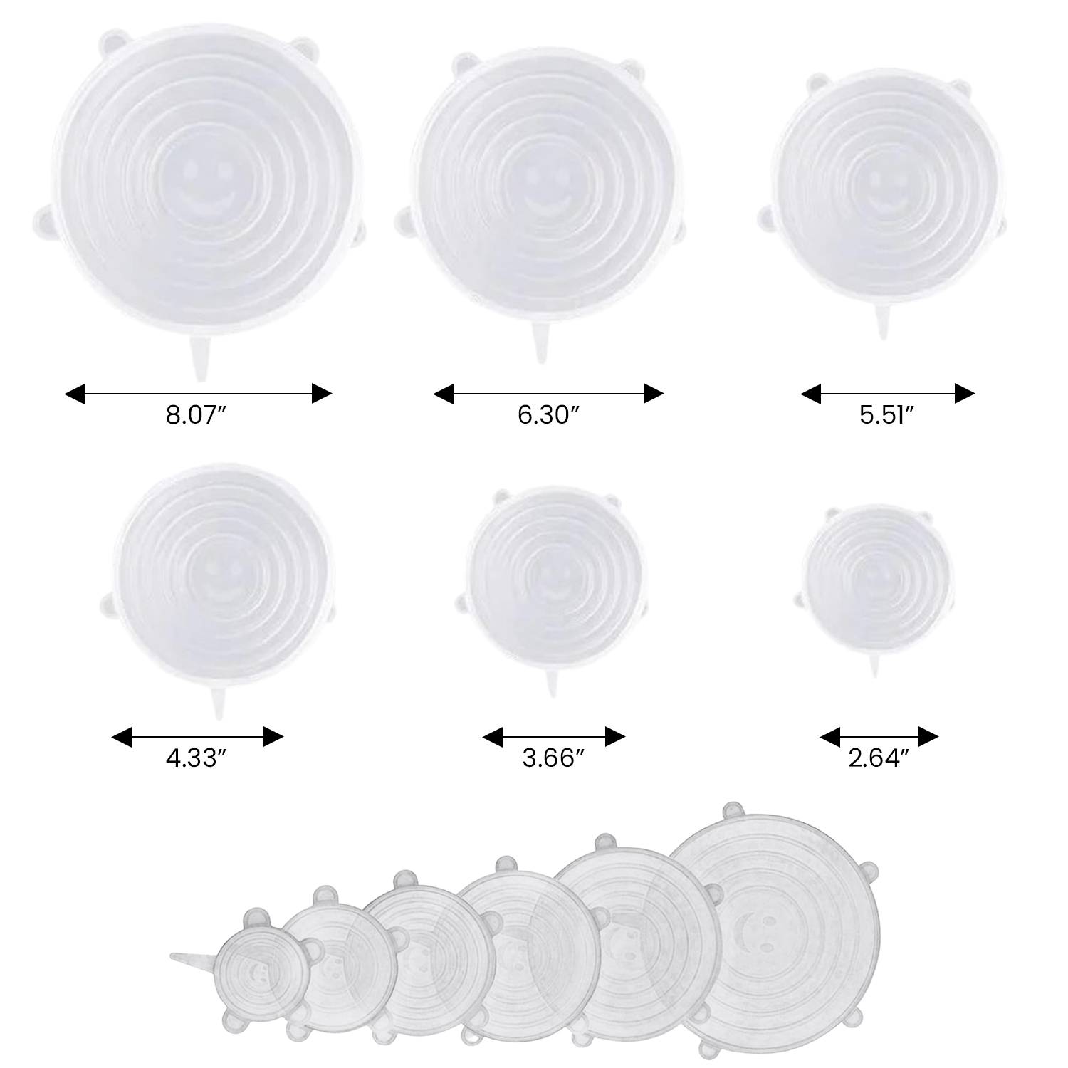 6pk Reusable Container Lid Covers - Gallery 11