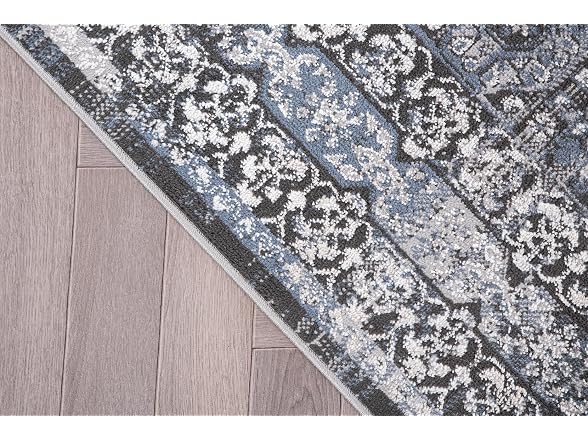 L'Baiet Lina Blue Oriental 2x6 Runner Rug