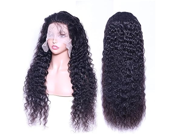 RAYFOG 20 Inch Deep Wave Lace Front Wig
