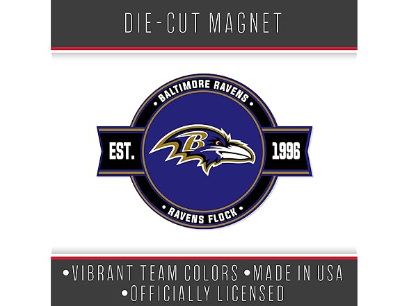 Baltimore Ravens Badge Magnet