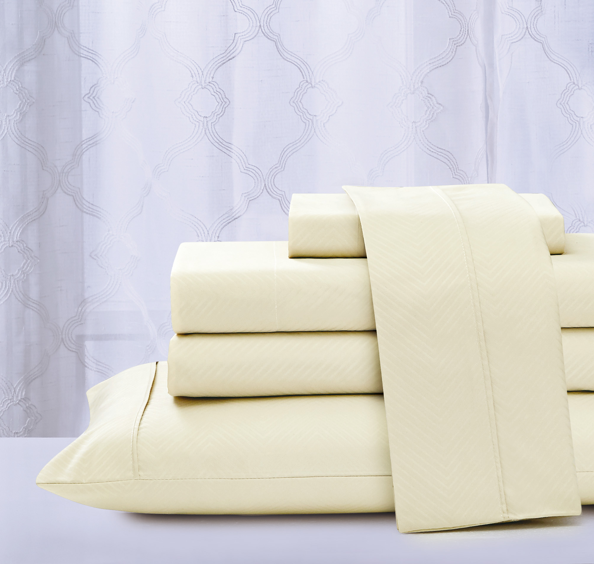 Rayon From Bamboo 4pc Chevron Sheet Set - Gallery 9