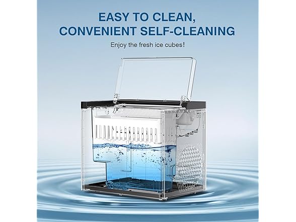 ORFLROA Countertop Ice Maker Machine