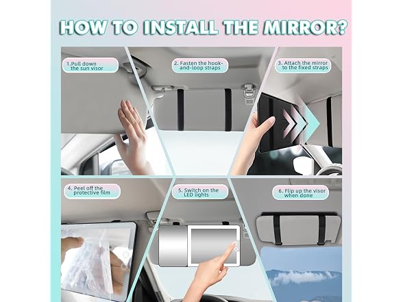 Car Sun Visor Vanity Mirror