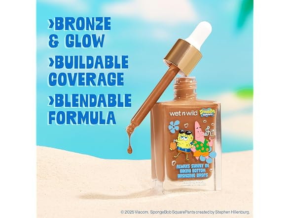 wet n wild Spongebob Bronzing Drops Always Sunny