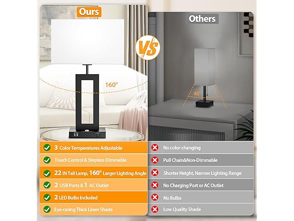 Kondras 22in Black Table Lamps