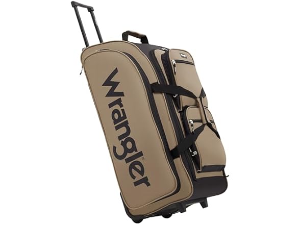 Wrangler Wesley Rolling Duffel Bag - Tannin