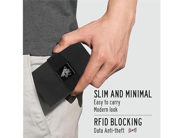 Slim Modern Minimalist Wallet RFID Blocking
