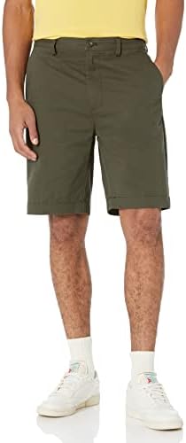 Amazon Essentials Men's Classic-Fit 9" Chino Short, Dark Olive, 29